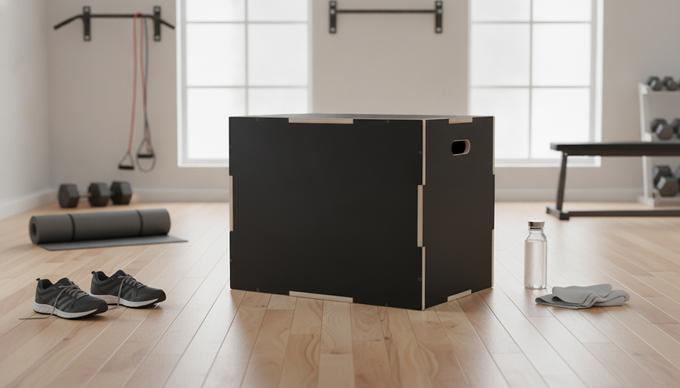 3-in-1 Wooden Plyo Box: Adjustable Heights for Home Workouts