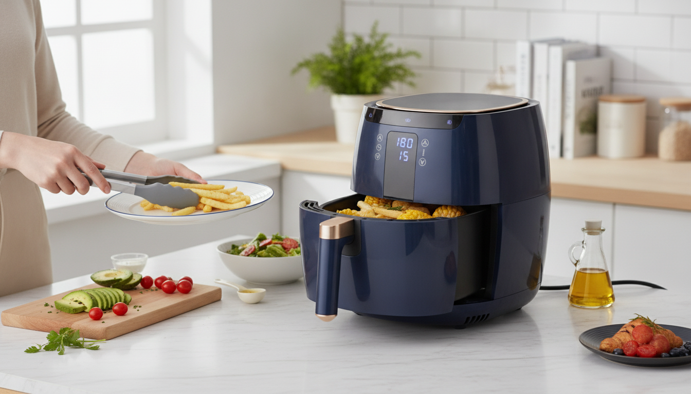6.5L Smart LCD Air Fryer: Touch Presets, Low-Oil Meals