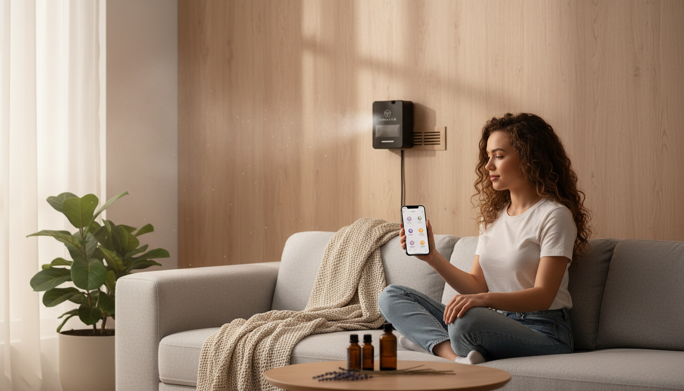App-Controlled HVAC Essential Oil Diffuser for Whole-Home Scent