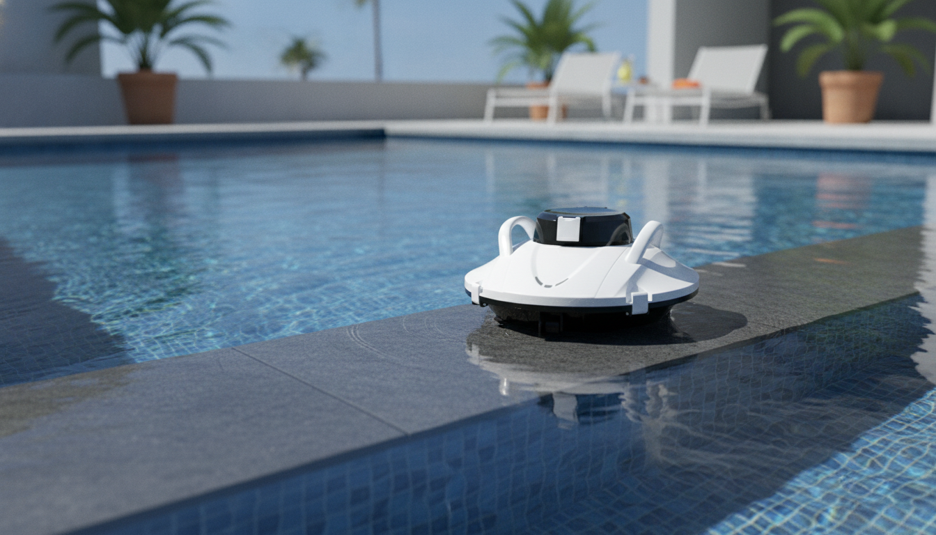 Cordless Robot Pool Cleaner: Smart Nav, 5000mAh Power