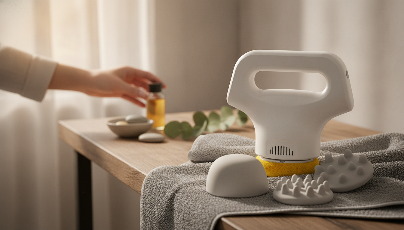 Handheld Vibration Massager: 3 Heads, Multi-Speed Relief