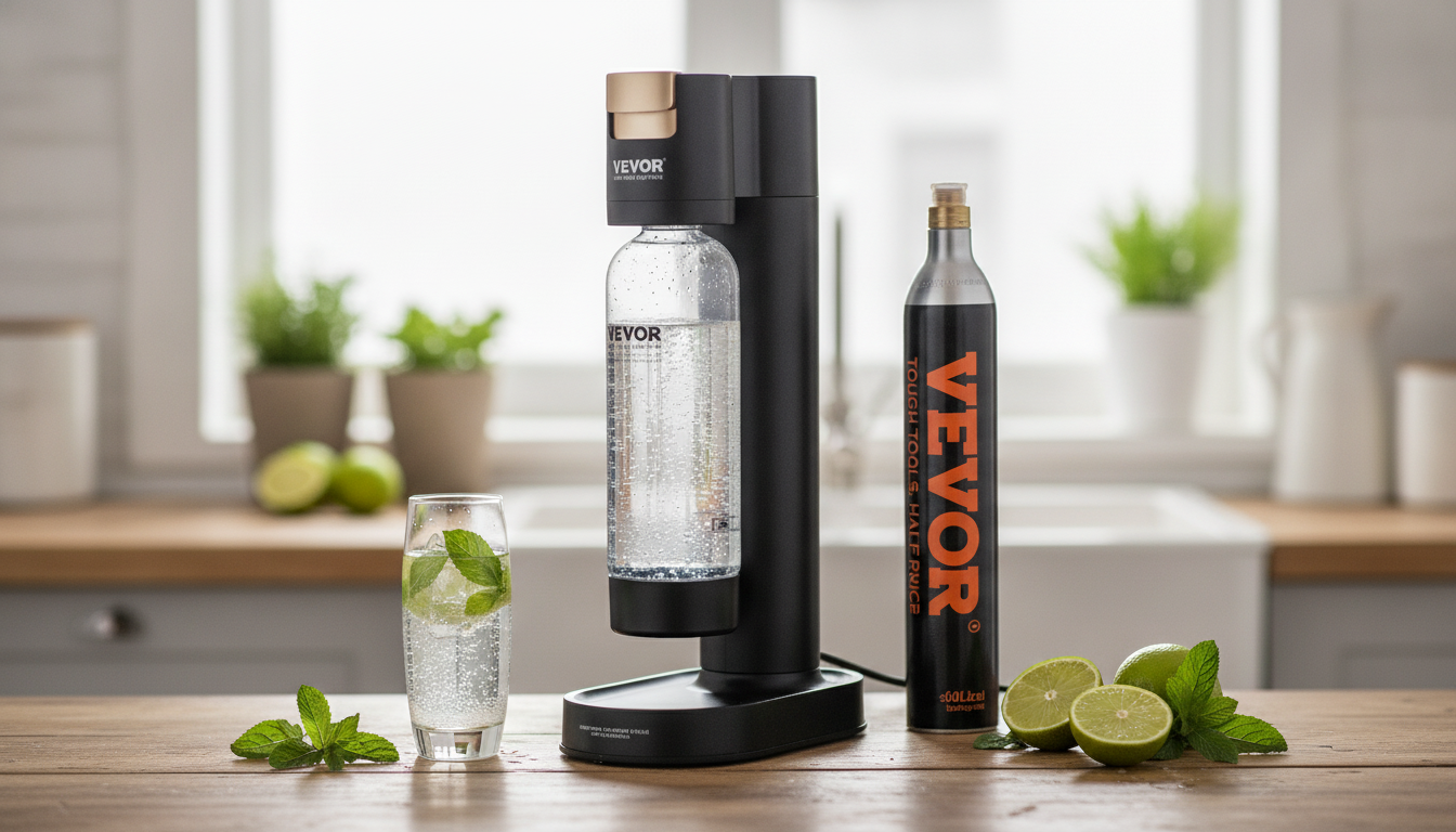 Manual Sparkling Water Maker: 1L Bottle & CO2 Fit Guide