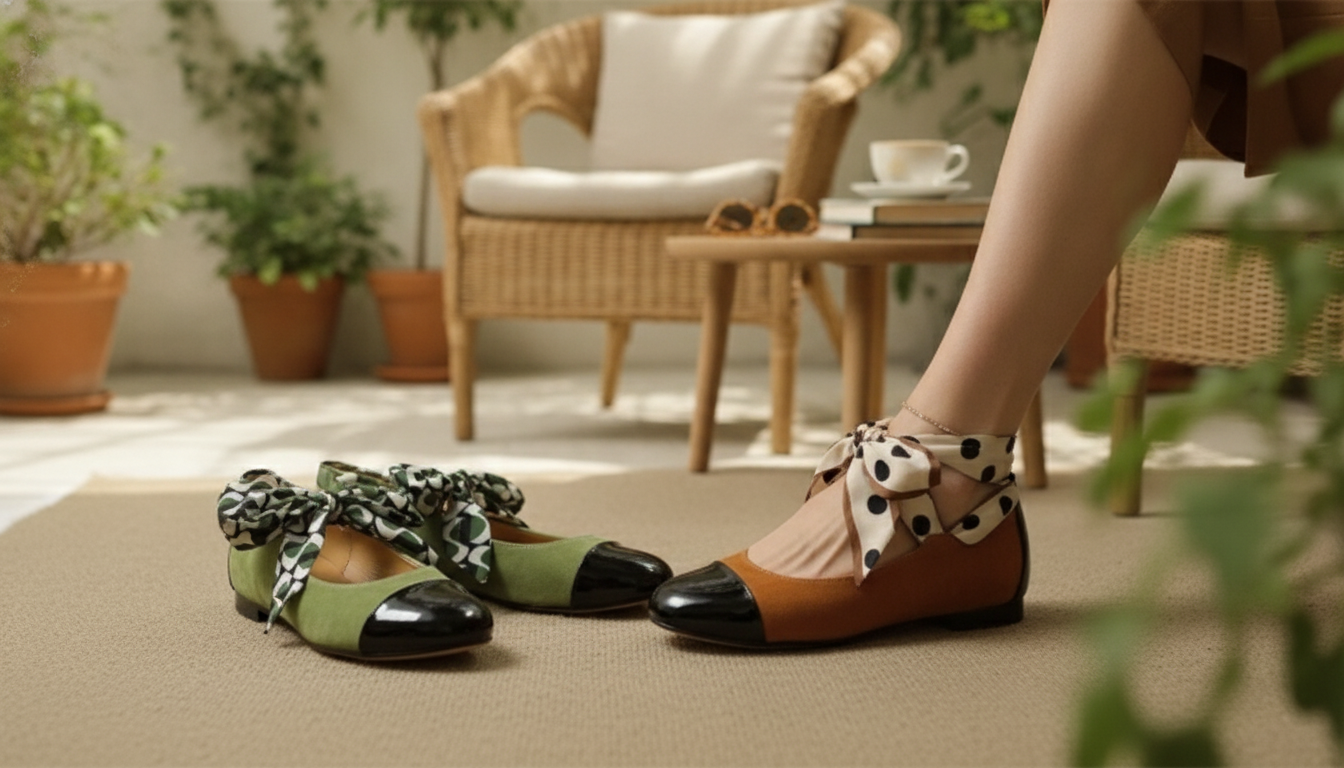 Mixed-Color Mary Jane Pumps: Breathable Low-Heel Comfort