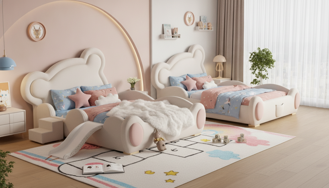 Modern Princess Wood Bed Frame: Twin vs Queen Guide