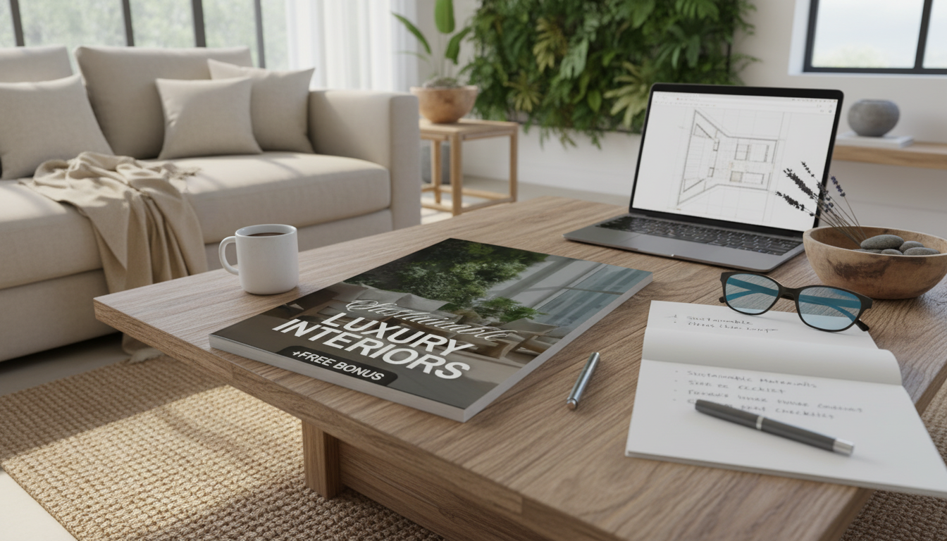 Sustainable Luxury Interiors: AI Tools, Materials & Checklist
