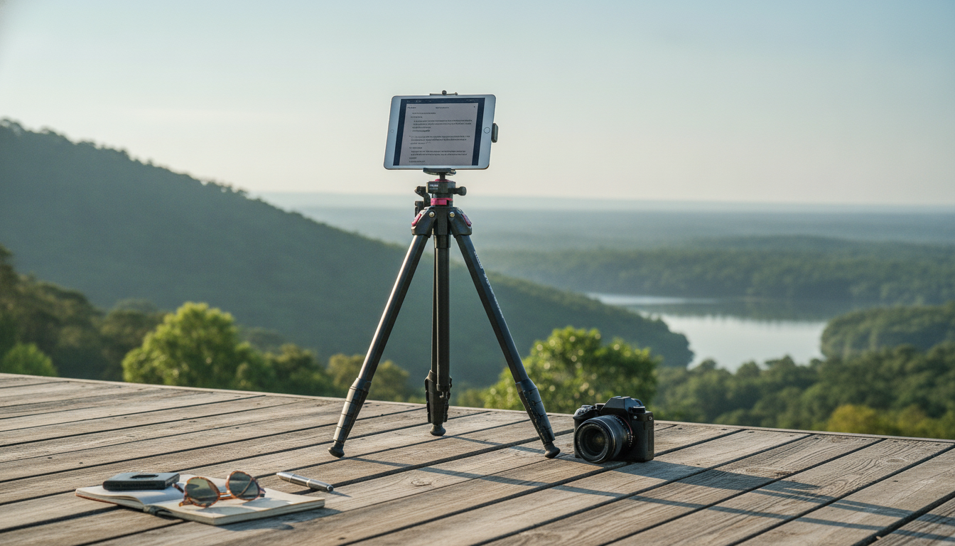 Teleprompter-Ready Carbon Fiber Travel Tripod Guide