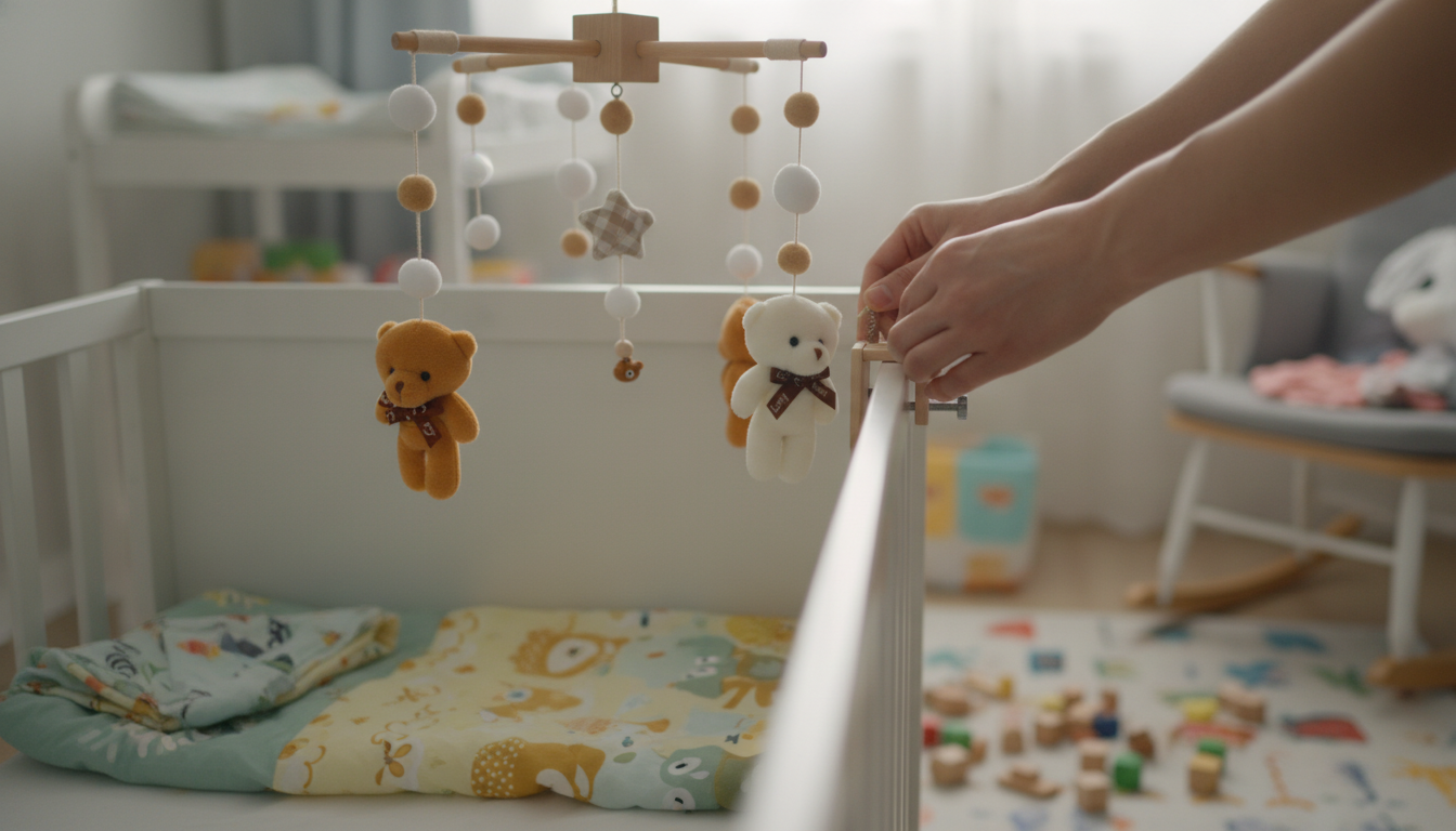 How to Use a Crib Mobile Safely: Setup, Height & Timing
